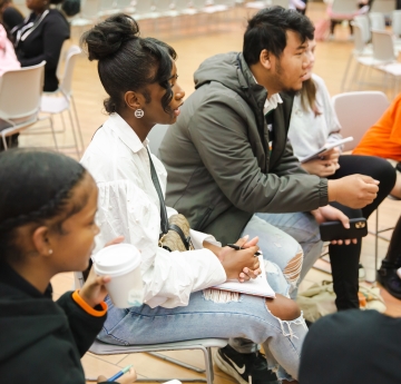 Picture of students Ann Frank Project